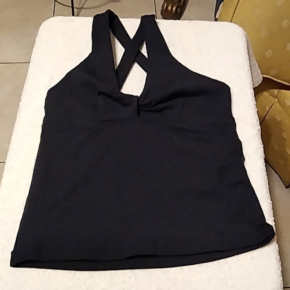 🌟Gamane Black Spandex Workout/Yoga Top!